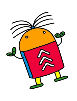 두 팔을 벌리고 서 있는 책삐도삐